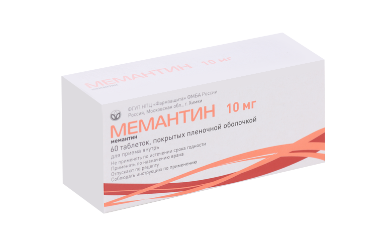 

Мемантин 10 мг, 60 шт, таблетки покрытые пленочной оболочкой