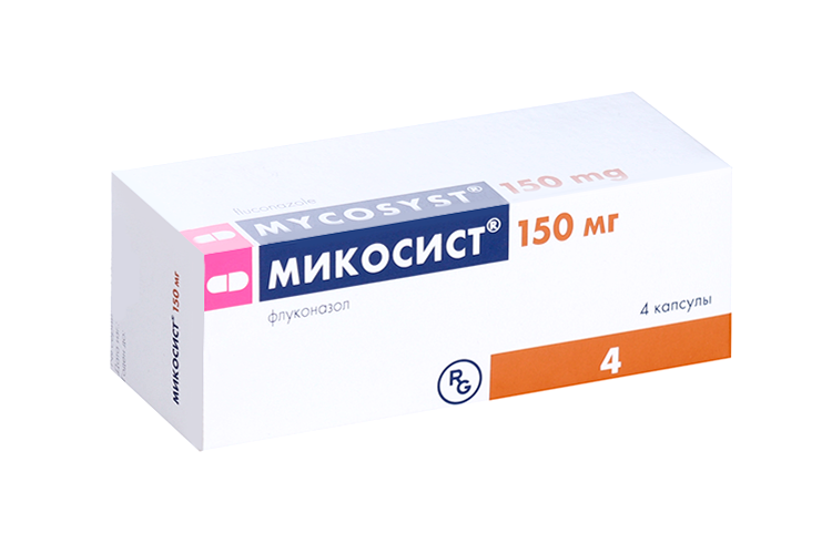 

Микосист 150 мг, 4 шт, капсулы