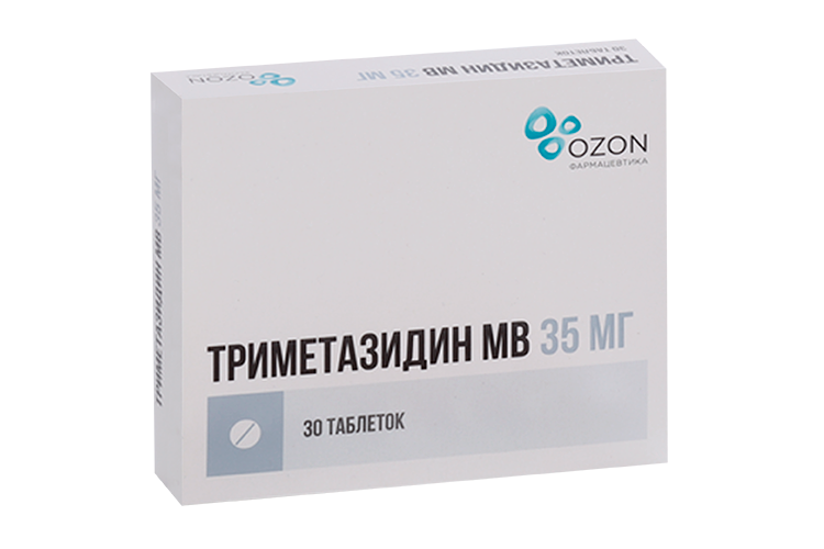 

Триметазидин МВ 35 мг, 30 шт, таблетки пролонгированного действия покрытые пленочной оболочкой