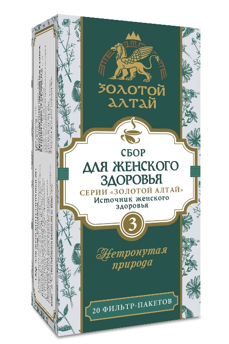 Для женского здоровья сбор №3 Золотой Алтай источник женского здоровья, 1,5 г, 20 шт