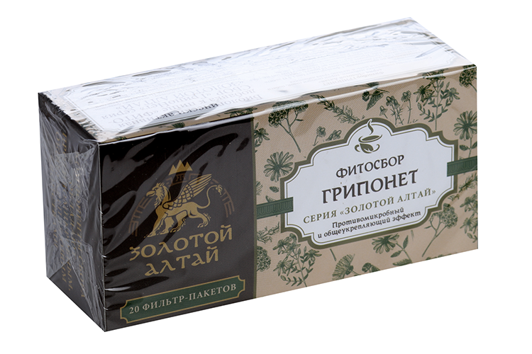 Противогриппозный сбор Золотой Алтай, 1,5 г, 20 шт