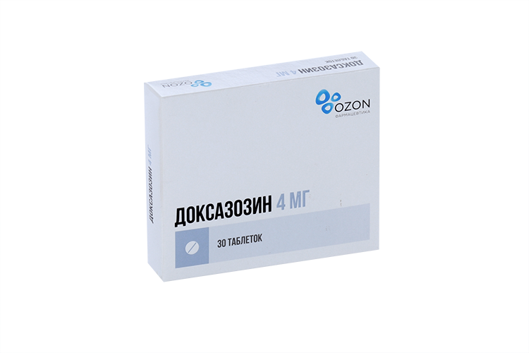 Доксазозин 4 мг, 30 шт, таблетки