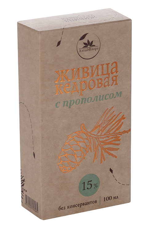 

Живица кедровая с прополисом, 100 мл