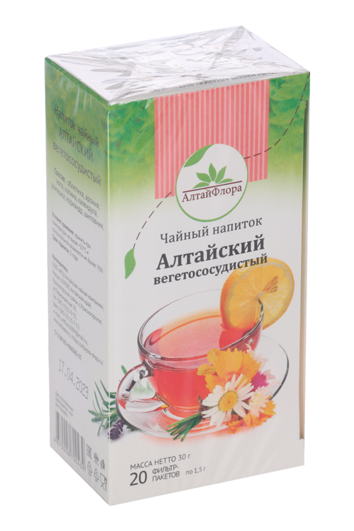 

Чайный напиток Вегетососудистый Алтайский облепиха/калина/мята, 1,5 г, 20 шт