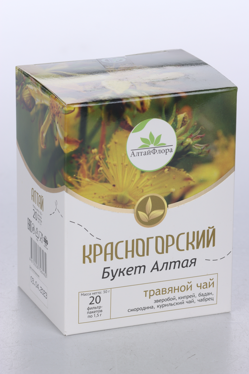 

Чайный напиток Красногорский Букет Алтая, 1,5 г, 20 шт