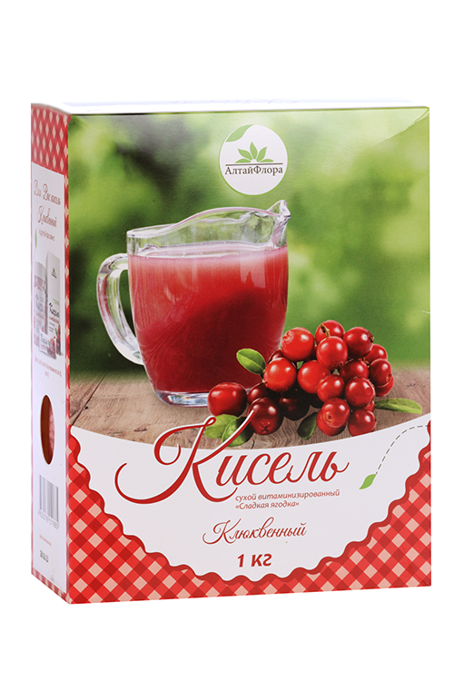 

Кисель Сладкая ягодка витаминизированный клюквенный сухой, 1 000 г