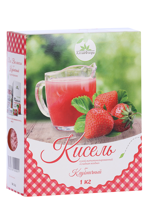 

Кисель Сладкая ягодка витаминизированный клубничный сухой, 1 000 г