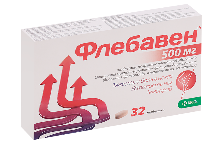 

Флебавен 500 мг, 32 шт, таблетки покрытые пленочной оболочкой