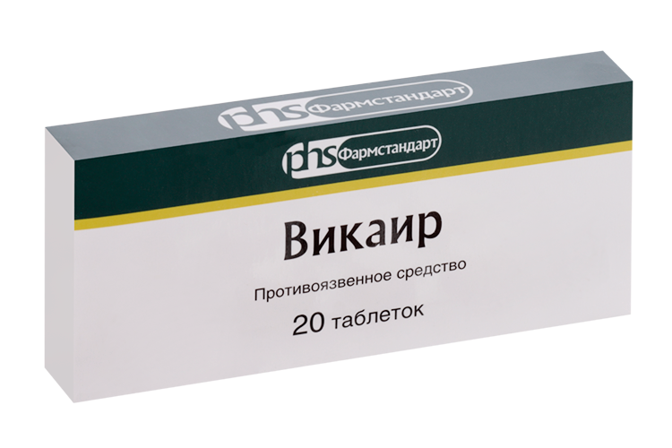 

Викаир, 20 шт, таблетки