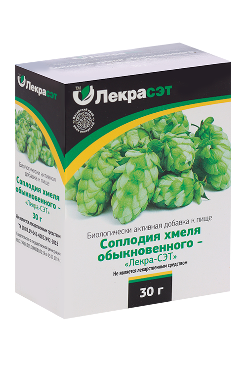 

Хмеля соплодия, 30 г