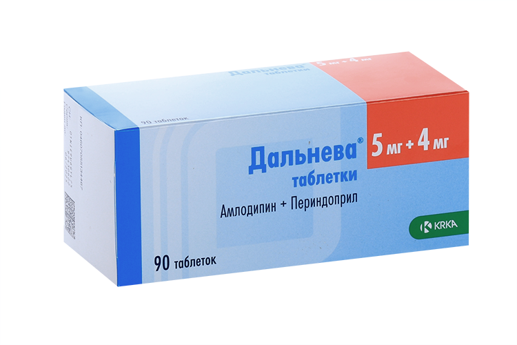 

Дальнева 5 мг+4 мг, 90 шт, таблетки