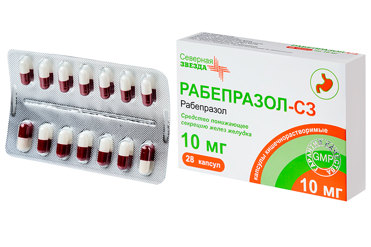 

Рабепразол-СЗ 10 мг, 28 шт, капсулы кишечнорастворимые
