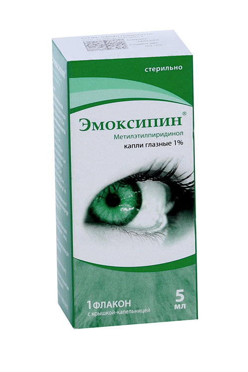 Эмоксипин 1%, 5 мл, капли глазные