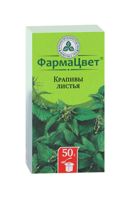 Крапивы лист ФармаЦвет, 50 г, сырье растительное измельченное