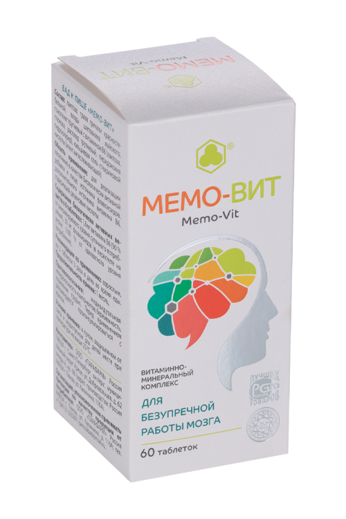 Мемо-Вит, 505 мг, 60 шт, таблетки