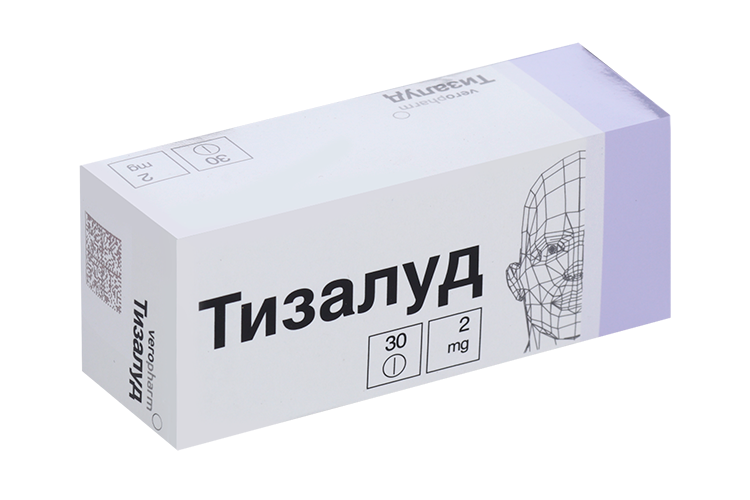 Тизалуд 2 мг, 30 шт, таблетки