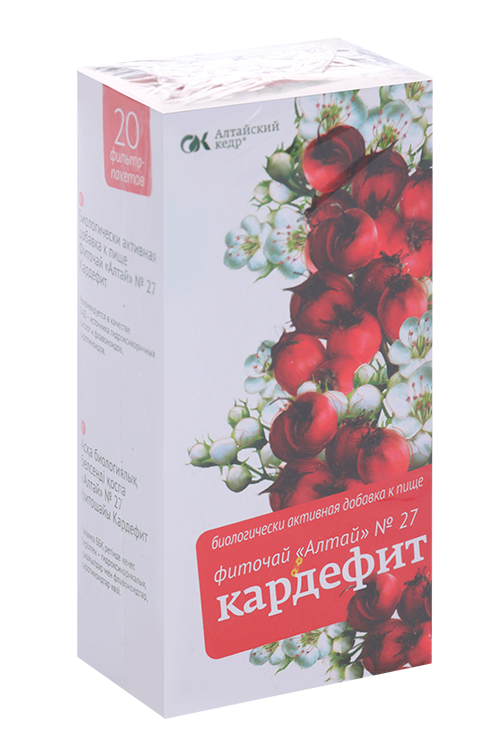 

Фиточай Алтай №27 Кардефит, 2 г, 20 шт, фильтр-пакет