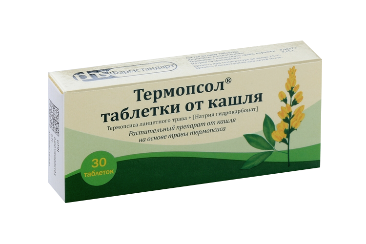

Таблетки от кашля Термопсол, 30 шт