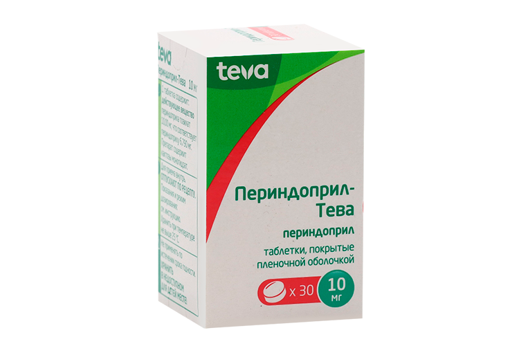

Периндоприл-Тева 10 мг, 30 шт, таблетки покрытые пленочной оболочкой