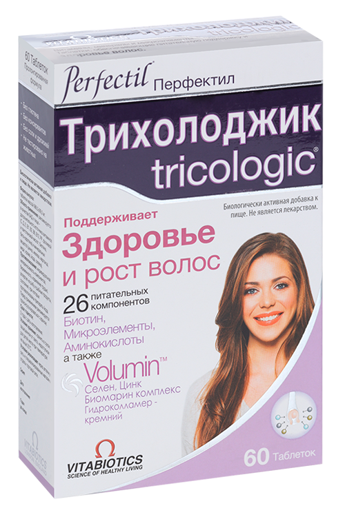 

Перфектил Трихолоджик, 60 шт, таблетки