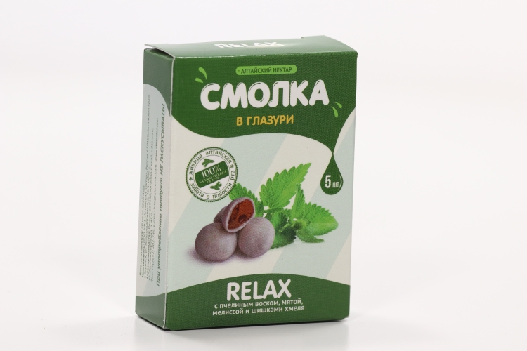 Смолка Релакс в глазури резин жев дражированная, 5 шт