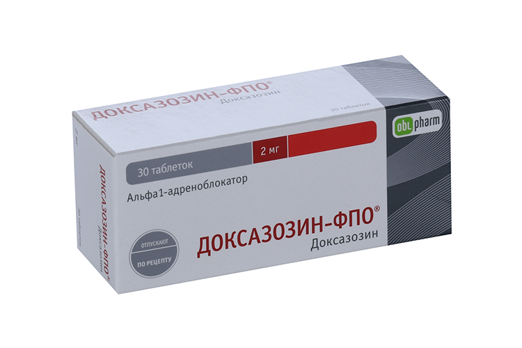 Доксазозин-ФПО 2 мг, 30 шт, таблетки