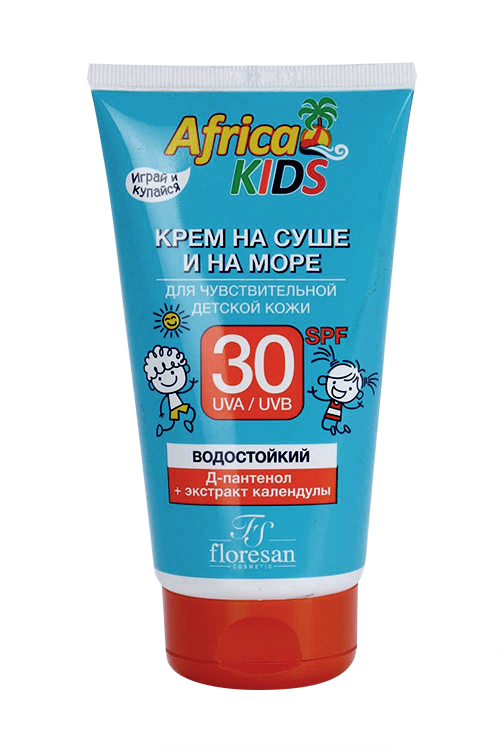 Крем Africa kids д/защиты от солнца д/чуств.кожи SPF30, 150 мл