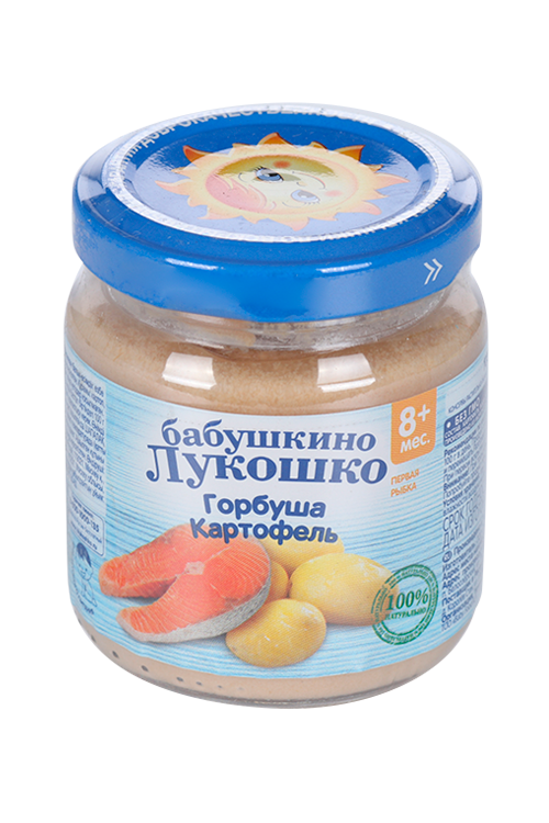 

Пюре Бабушкино лукошко Горбуша с картофелем, 100 г