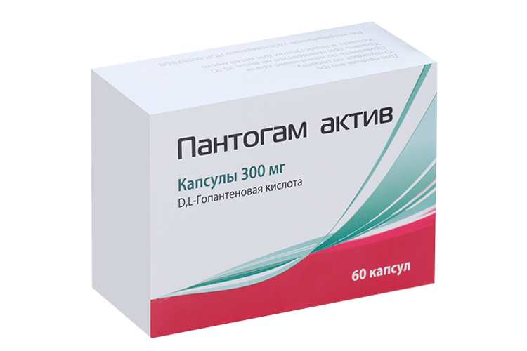 

Пантогам актив 300 мг, 60 шт, капсулы