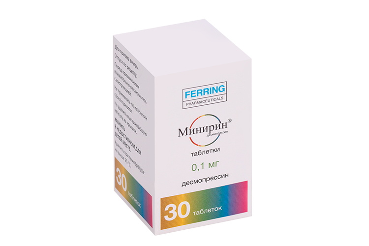 

Минирин, 0,1 мг, 30 шт, таблетки