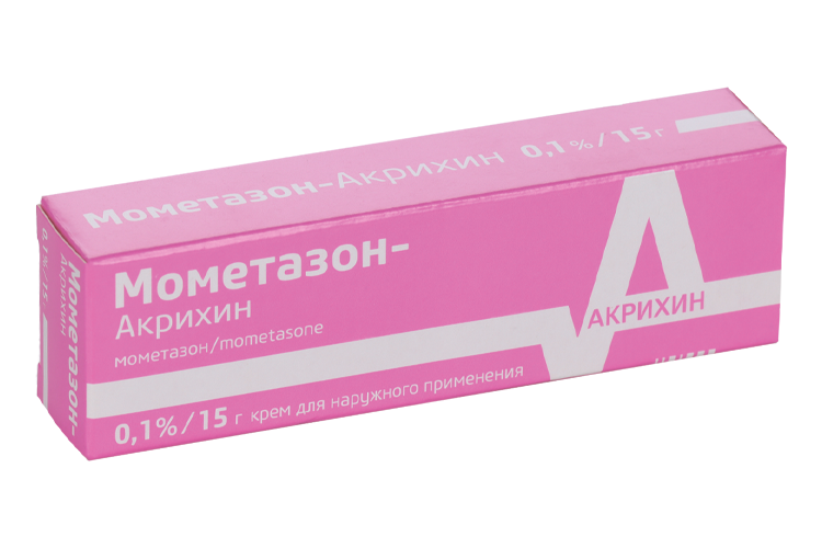 Мометазон-Акрихин 0,1%, 15 г, крем для наружного применения