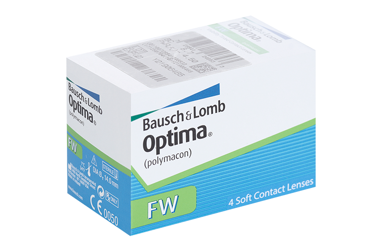 

Линзы Bausch+Lomb Optima FW контактные R 8.7 (диоптрия -4,5), 4 шт