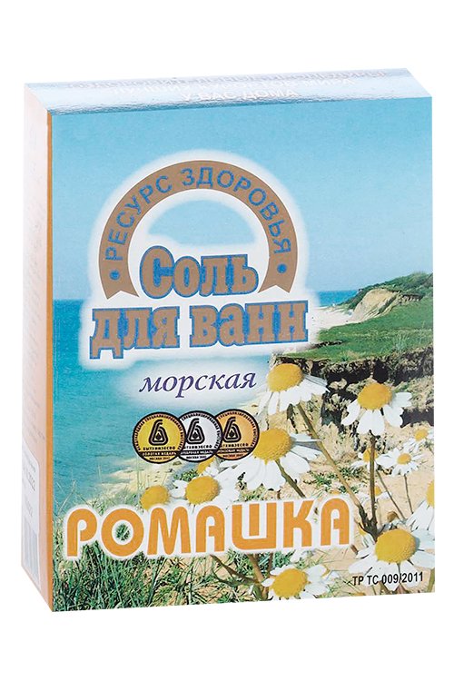 

Соль д/ванн Ромашка, 600 г, п/п пакет