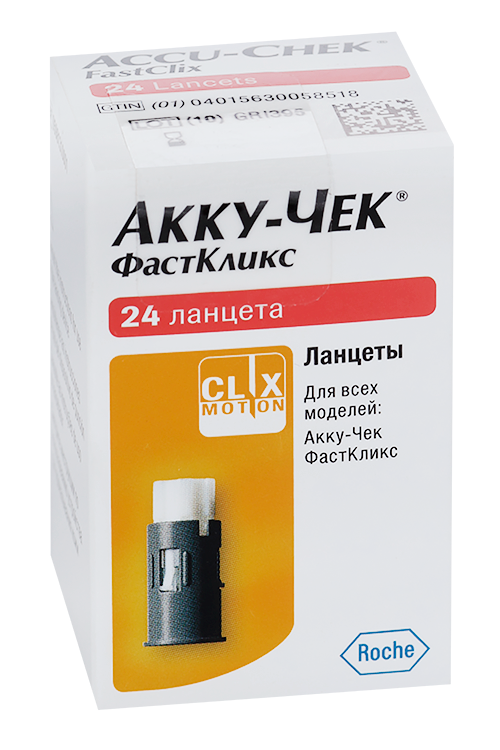 

Ланцеты Акку-Чек Фасткликс, 24 шт