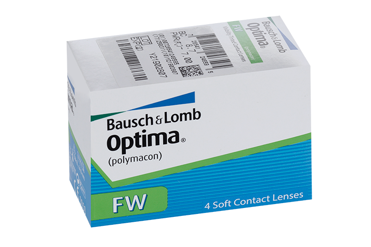 Линзы Bausch+Lomb Optima FW контактные R 8.7 (диоптрия -7,0), 4 шт