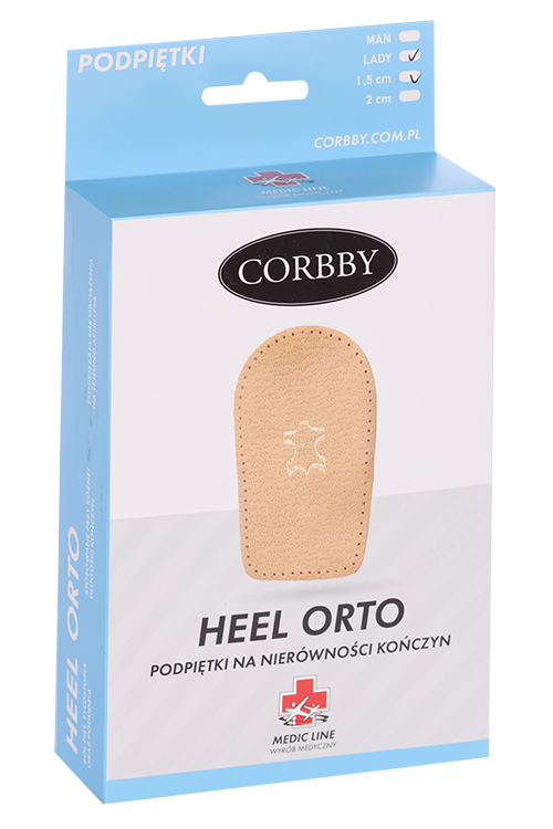 

Подпяточник Корбби жен. Heel Orto for lady 1.5см
