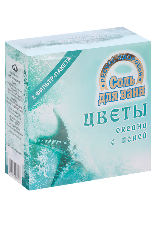 

Соль д/ванн Цветы океана с пеной, 1 кг, (4607039480498)