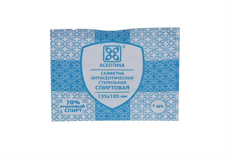 

Салфетка антисептич спиртовая 13,5*18,5 см
