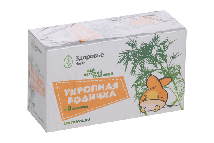 

Чай Укропная водичка травяной д/детей (с 0 мес), 1,5 г, 20 шт, Здоровье Фирма