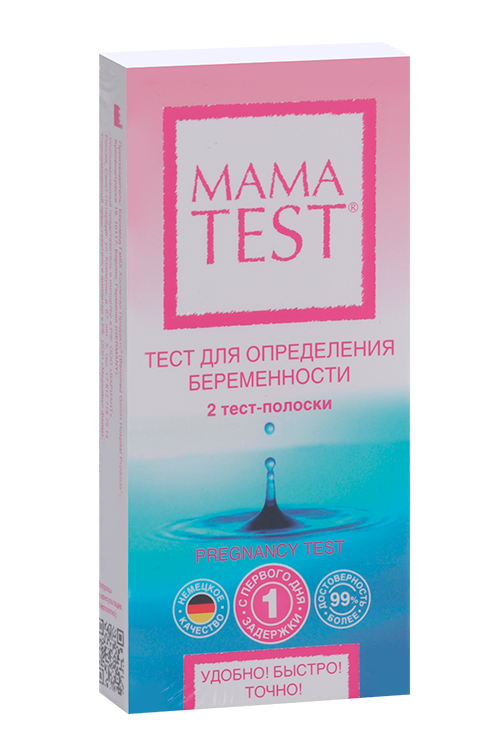 

Тест на опред беремен Mama Test, 2 шт, арт 10215