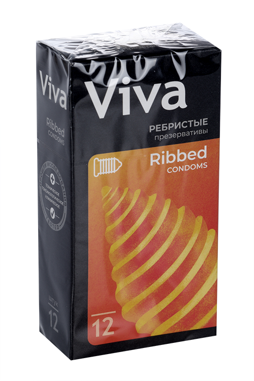 Презервативы Вива ребрист, 12 шт