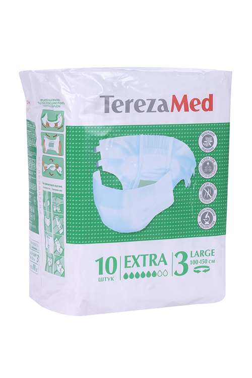

Подгузники TerezaMed Extra Large д/взрослых р 3, 10 шт