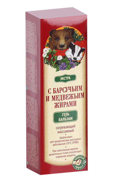

Гель-бальзам с барсучьим/медвежьим жиром, 50 мл