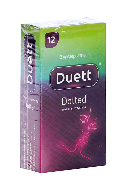 Презервативы Duett Dotted, 12 шт