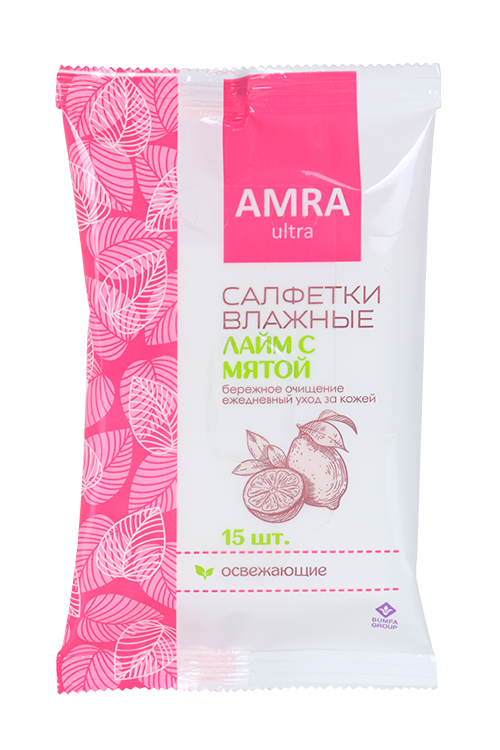 

Салфетки Амра влажные, 15 шт