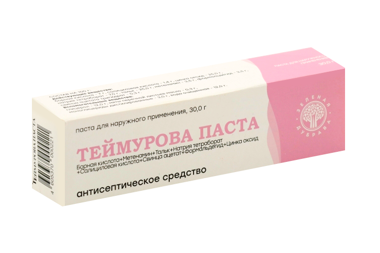 Теймурова, 30 г, паста для наружного применения