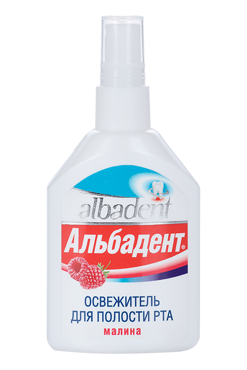

Освежитель АЛЬБАДЕНТ д/рта малина, 35 мл