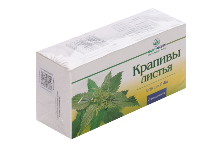 

Крапивы лист, 1,5 г, 20 шт, сырье растительное-порошок