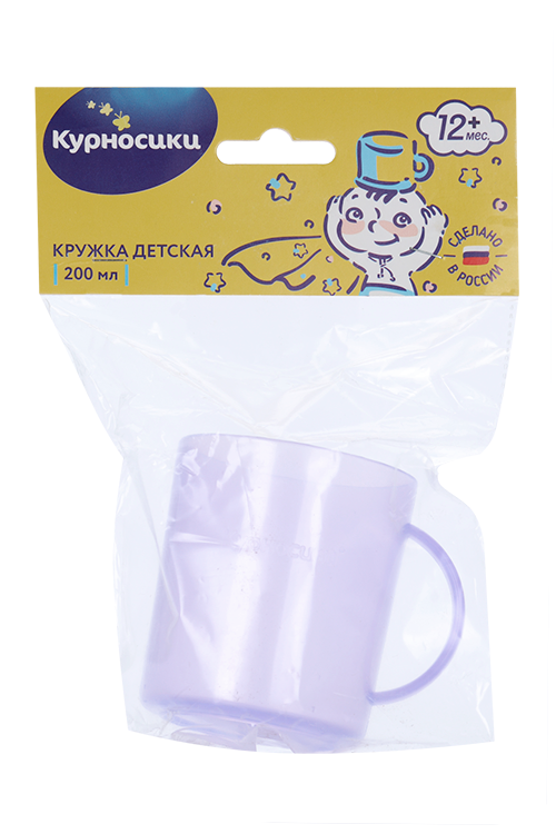 

Кружка Курносики цветная с ручкой, 200 мл, (17027)