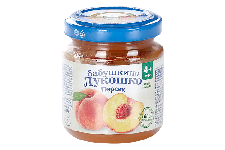 

Пюре Бабушкино Лукошко персики 100 г